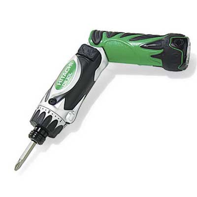 light, compact, pivoting handle cordless screwdriver from hitachi power tools