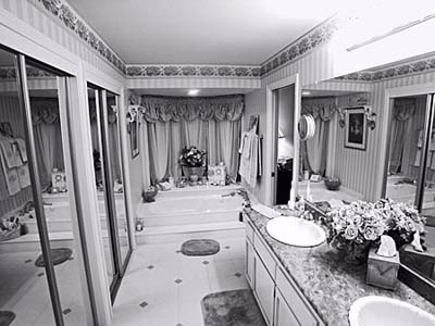 His-and-her bathroom before redesign