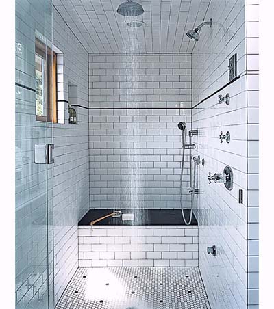 Shower in shared bathroom