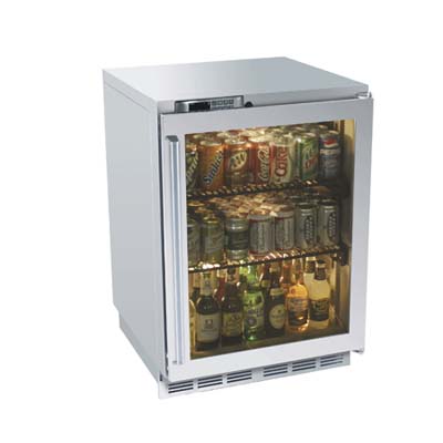 see-through doors in outdoor kitchen appliances