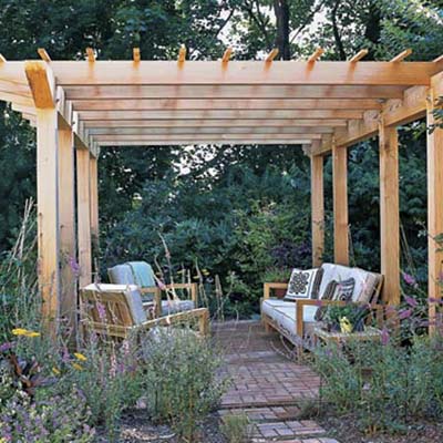 outdoor room with seating