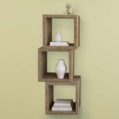 collections, stackable cubes, Ice Bat, ceramics, books, shelving