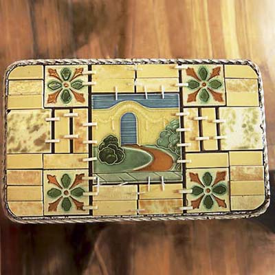 check to see if the newly cut tiles fit the tabletop