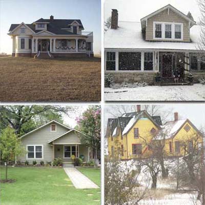 four houses after remodel