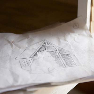 tudor doghouse sketch