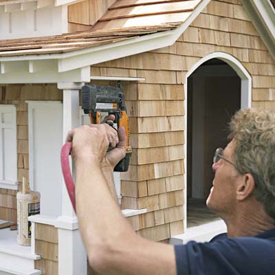 porch roof on craftsman doghouse