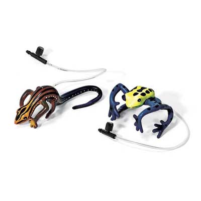 Orbit’s frog and gecko critter emitters