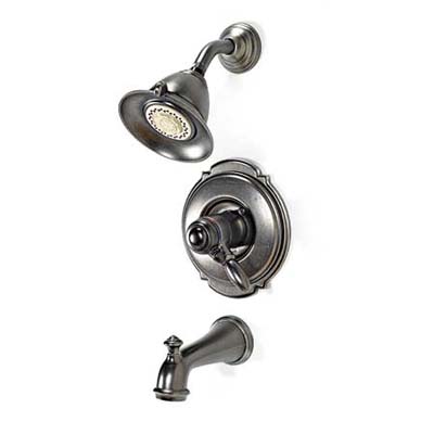 showerhead, diverter, and tub faucet