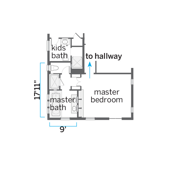 after bathroom floor plans
