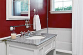 bathroom after getting an easy-upgrade bath and vanity