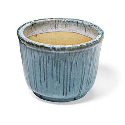 brightly colored ceramic planter from pier 1