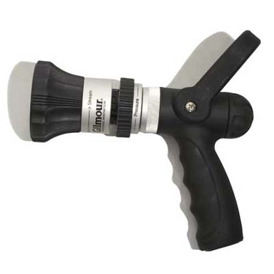 this gilmour nozzle has handy seperate adjustments for spray, pressure and flow