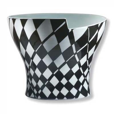 stay at home vacation checkerboard vase