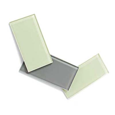glass subway tile makes a durable backsplash