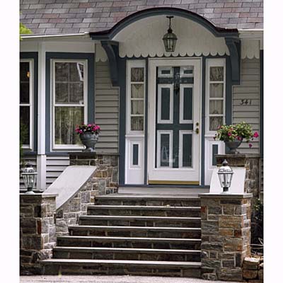 Gothic & Colonial Revival entryway