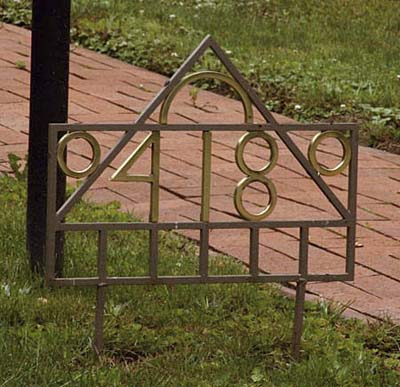 brass house numbers
