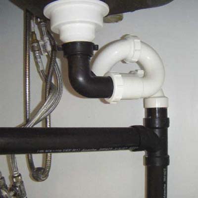 another dangerously wrong way to install a sink trap