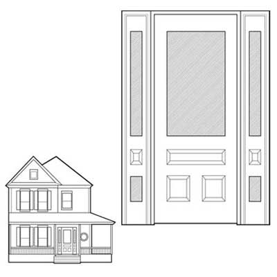 queen anne victorian-era doors