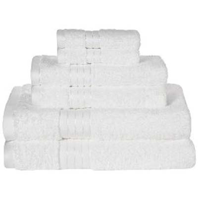 a stack of towels that would be good for a guest bathroom