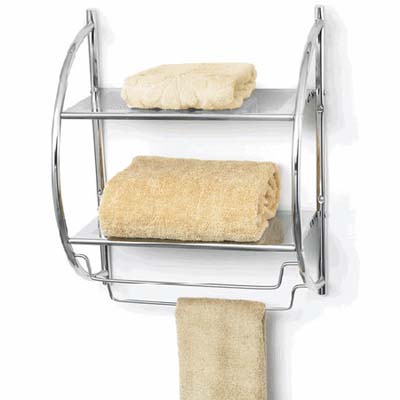 a handy organizer suitable to hang over your toilet and stock for guests