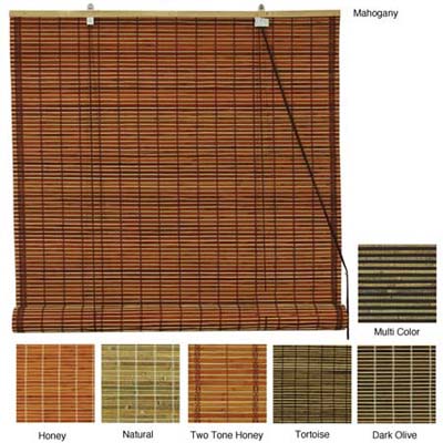 bamboo blinds in a wide variety of natural and earth tone colors