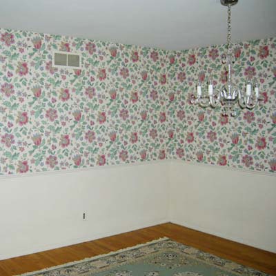 modernized dining room before 