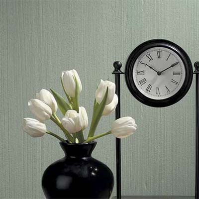 example of linen painting technique with green textured wall 