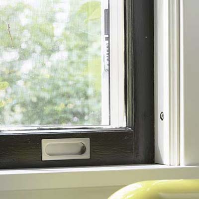painted kitchen windows