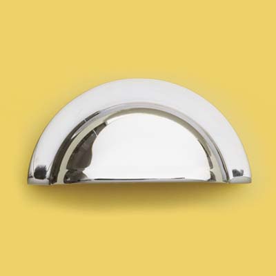 classic crescent cupped bin pull