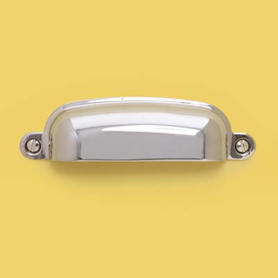 pantry style polished chrome bin pull