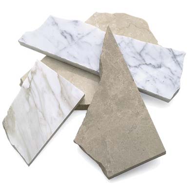 selection of stone from opustone's discount and remnant slab outlet