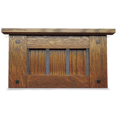 example of a stained oak arts and crafts style ringer