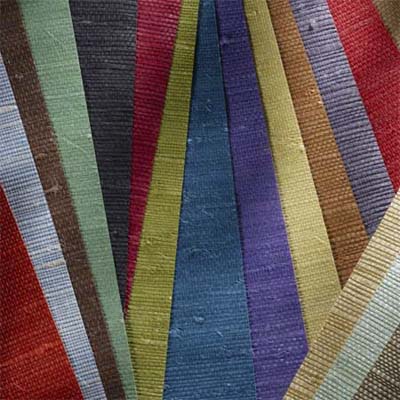close up of brightly colored grasscloth