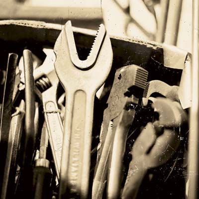 wrenches at the brimfield antique show in massachusetts