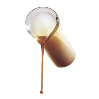 wood stain dripping out of a glass