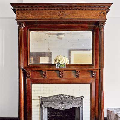 using crown molding on a mantel