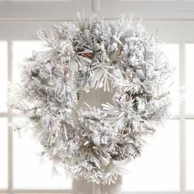 all-white wreath