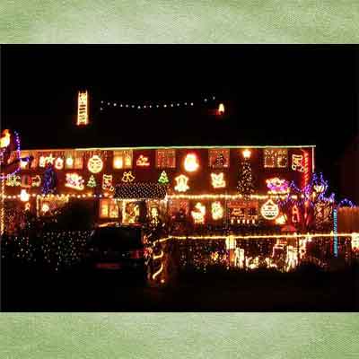 decorated holiday house in fairlie park, england