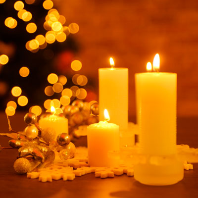 holiday candles in danger of causing fire