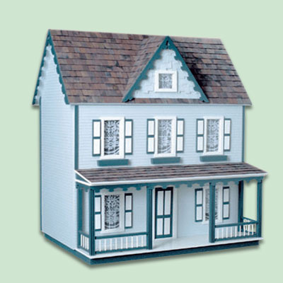 wooden vermont farmhouse dollhouse for kids