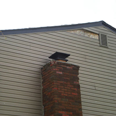 short chimney seen on home inspection