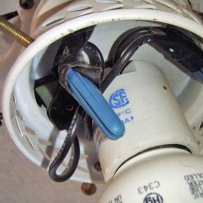 wall anchors used as wire nuts seen on home inspection