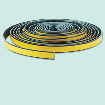 tubular rubber, vinyl, or silicone types of weather stripping 