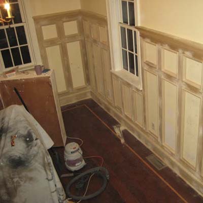 dining room construction site