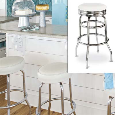 retro look swivel bar stool