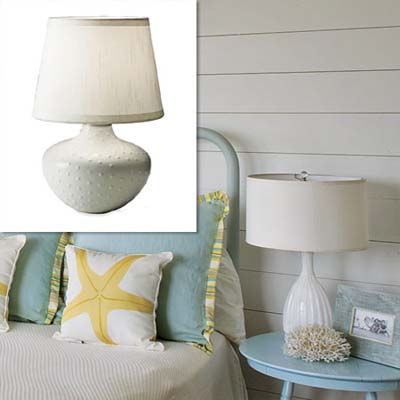 textured stoneware lamp