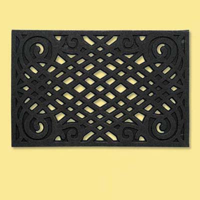 recycled rubber doormat; welcome mat
