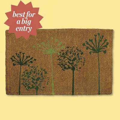 oversize natural fiber handwoven doormat