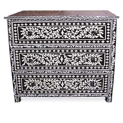 hand painted chest from living morocco