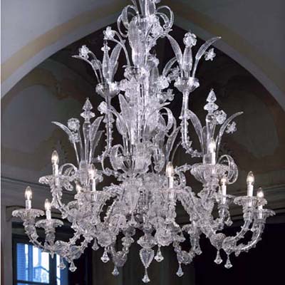 murano glass chandelier